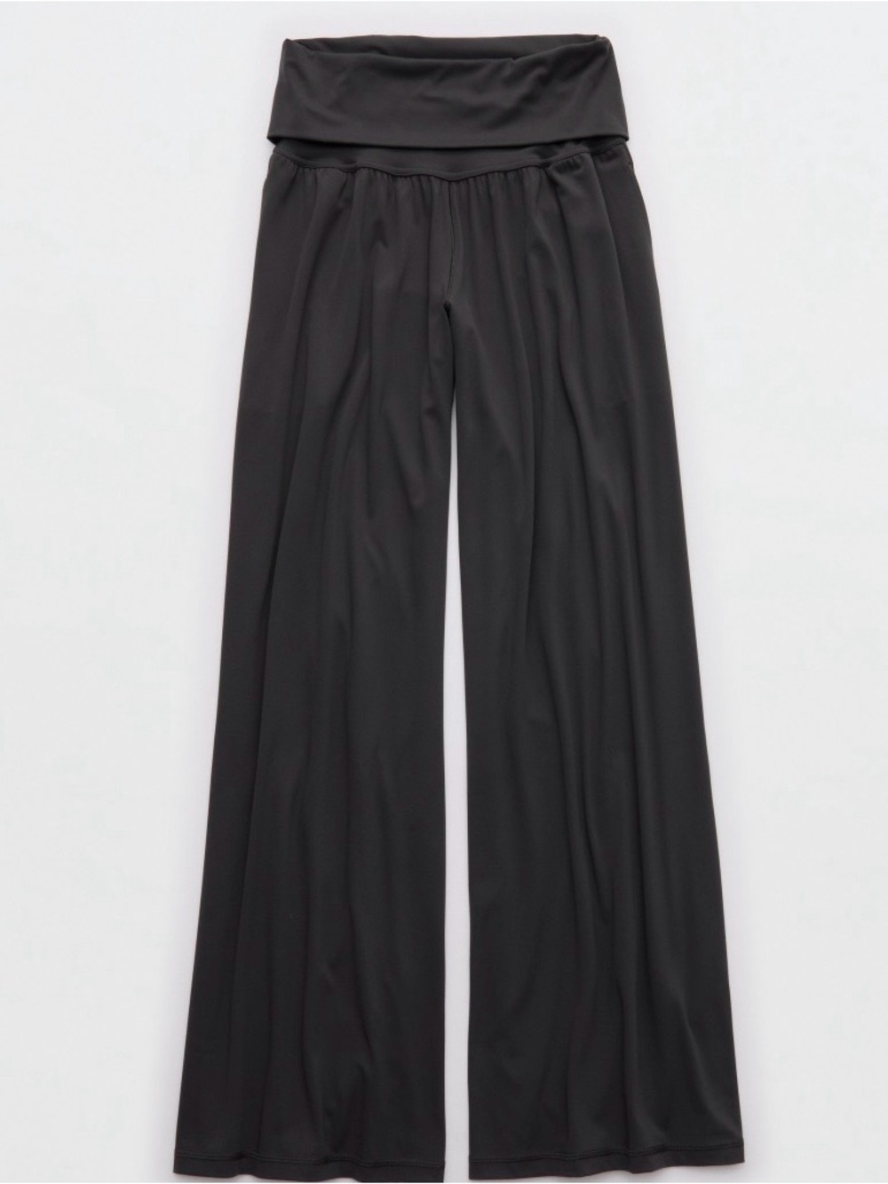 OFFLINE by Aerie Real Me Black Foldover Super Wide Leg Pants - Picture 4 of 11